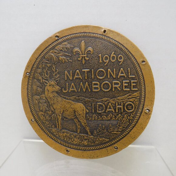 Vintage BSA Boy Scout of America 1969 Leather Idaho Deer National Jamboree - Picture 1 of 1